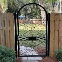 Custom Aluminum scroll gate