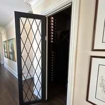 Interior wine closet gate