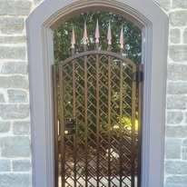 Custom old world gate with spears