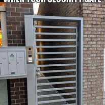 Modern aluminum walk gate