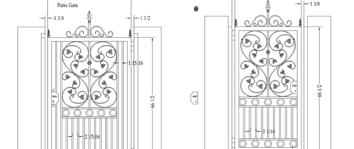 Custom Walkway Gate